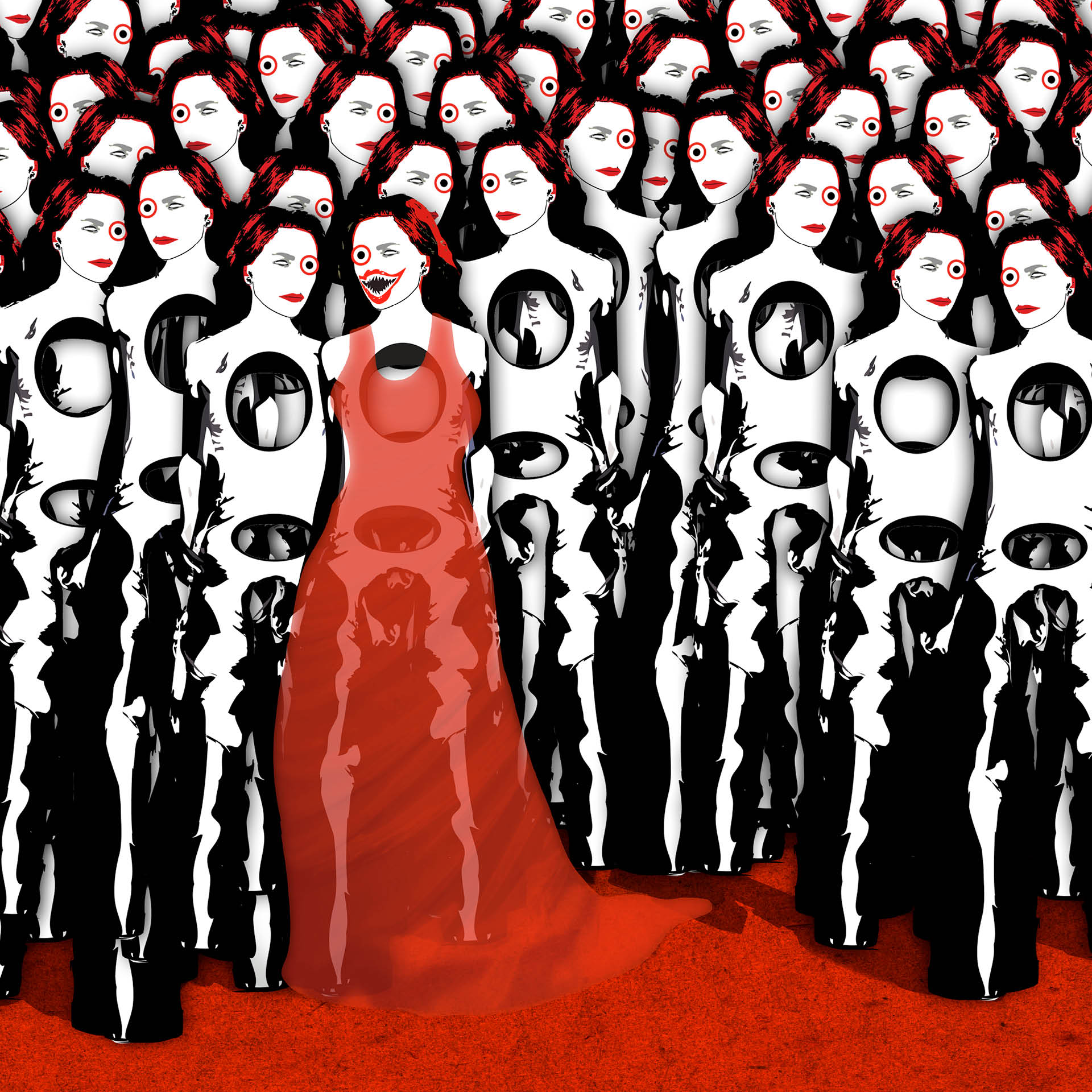Mixed Media / Digital Artwork, 'Look Again', 2017, by WOL75 M Red Collection 3190 EUR GALLERY WOL75 | Online Contemporary Art Gallery